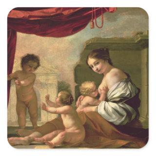 Allegory of Charity Square Sticker
