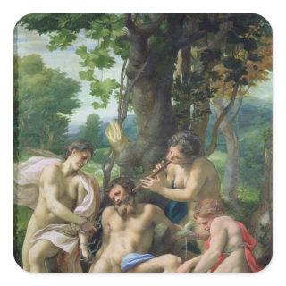 Allegory of the Vices, 1529-30 Square Sticker