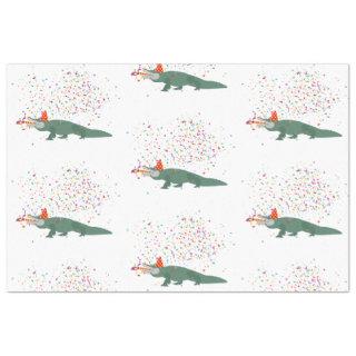 Alligator Crocodile - Animals Having a Party   Tissue Paper