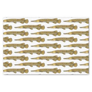 Alligator garfish cartoon illustration  tissue paper