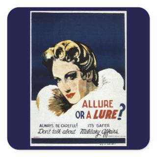 Allure or a Lure? Square Sticker
