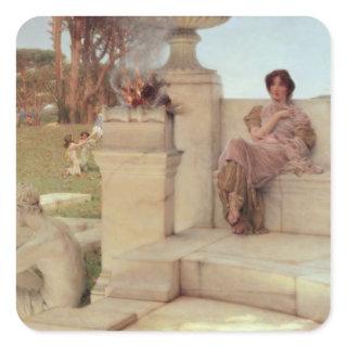 Alma-Tadema | The Voice of Spring, 1908 Square Sticker