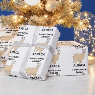 Alpaca I Want Some Space Funny Alpaca