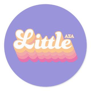Alpha Sigma Alpha | Little Classic Round Sticker