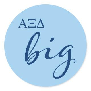 Alpha Xi Delta Big Script Classic Round Sticker