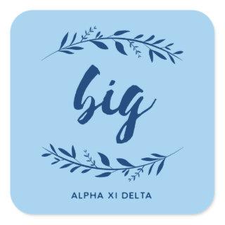 Alpha Xi Delta Big Wreath Square Sticker