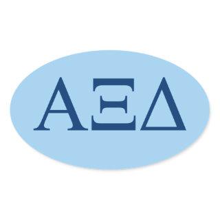 Alpha Xi Delta Lil Big Logo Oval Sticker