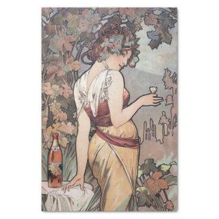 Alphonse Mucha Vintage Antique Decoupage Paper