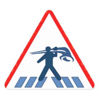 Alphorn Kreuzung (Alphorn Crossing) Sticker