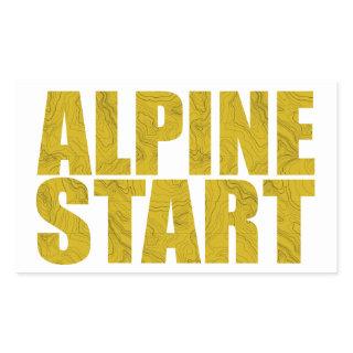 Alpine Start (Topo) Rectangular Sticker