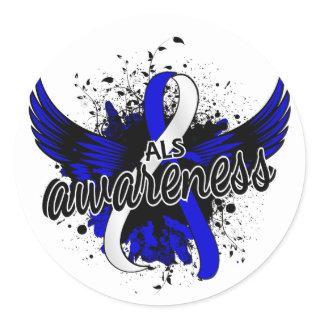 ALS Awareness 16 Classic Round Sticker