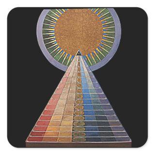 Altarpiece by Hilma af Klint, Fine Art Square Sticker