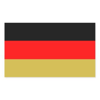 Alternate German Tricolour Rectangular Sticker