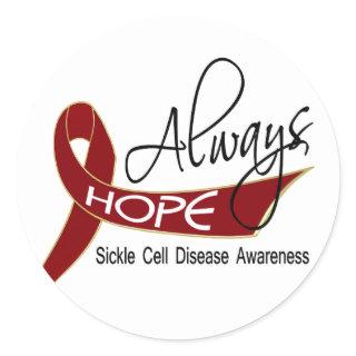 Always Hope Sickle Cell Disease Classic Round Sticker