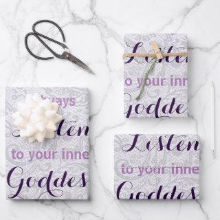 Always Listen to Your Inner Goddess  Sheets