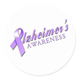 Alzheimer's Awareness Classic Round Sticker