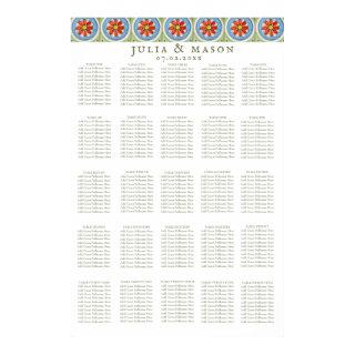 Amalfi | Elegant XL Tile Wedding Seating Chart