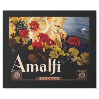 Amalfi Italy Travel Poster Art Graphic