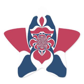 Amazing Abstract E.T. Art Print Star Sticker