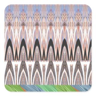 Amazing Abstract Pattern Art Print Square Sticker