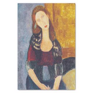 Amedeo Modigliani - Portrait Jeanne Hebuterne #2 Tissue Paper