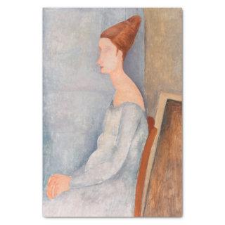 Amedeo Modigliani - Portrait Jeanne Hebuterne #3 Tissue Paper