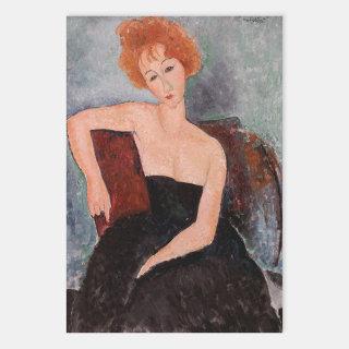 Amedeo Modigliani - Redheaded Girl Evening Dress  Sheets