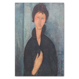 Amedeo Modigliani - Woman with Blue Eyes Tissue Paper