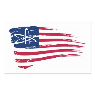 American Atheist Rectangular Sticker
