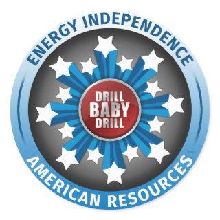 American Energy Independence Classic Round Sticker