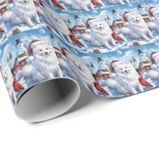 American Eskimo Dog Winter Wonderland Christmas