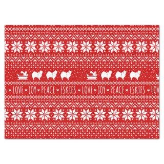 American Eskimo Dogs Christmas Eskies Holiday Tissue Paper