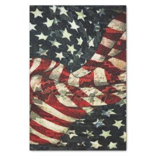 American Flag-Camouflage by Shirley Taylor Tissue Paper