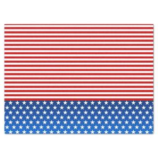 American flag stylized tissue paper