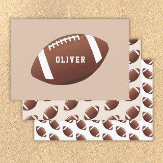 American Football Ball Pattern Kids Birthday  Sheets