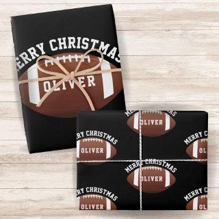 American Football Balls Name Black Christmas   Sheets