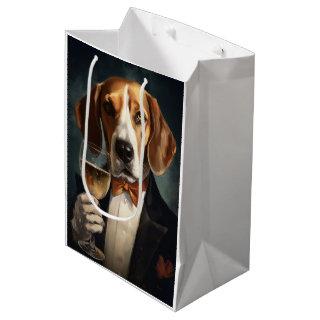 American Foxhound New Year Medium Gift Bag