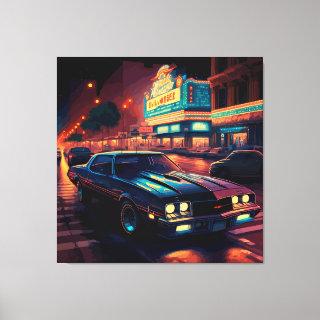 American Live - Muscle car 1980s Canvas Print