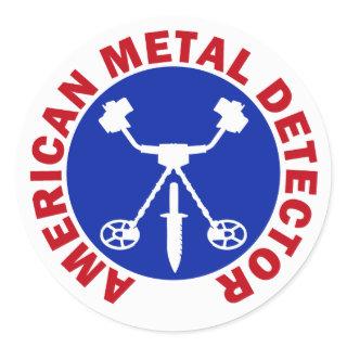 American Metal Detector Classic Round Sticker