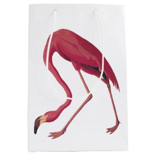 American Pink Flamingo Vintage Art Medium Gift Bag