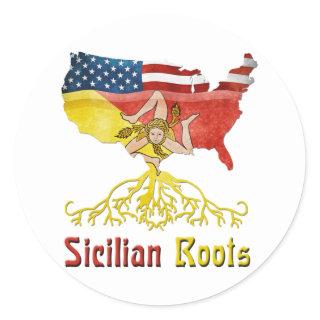 American Sicilian Roots Stickers