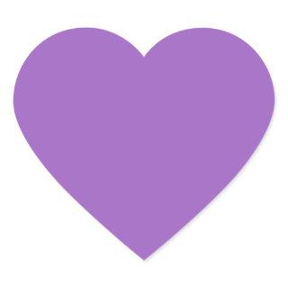 Amethyst  (solid color)  heart sticker