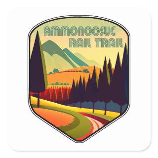 Ammonoosuc Rail Trail New Hampshire Colors Square Sticker