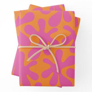 Amoeba Dance Funky Retro Modern Abstract Pattern   Sheets
