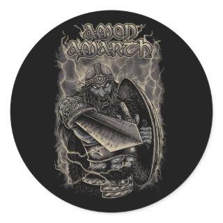 Amon Amarth Retro Fan Design Classic Round Sticker