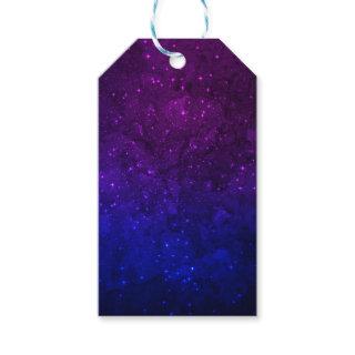 Among Stars in the Blue and Purple Galaxy Gift Tags