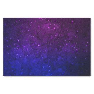 Among Stars in the Blue and Purple Galaxy Tissue Paper
