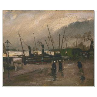 Amsterdam Fishermen's Harbor Storm by Vincent Gogh