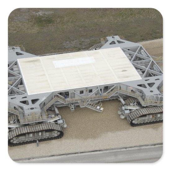 An aerial view of the crawler-transporter square sticker