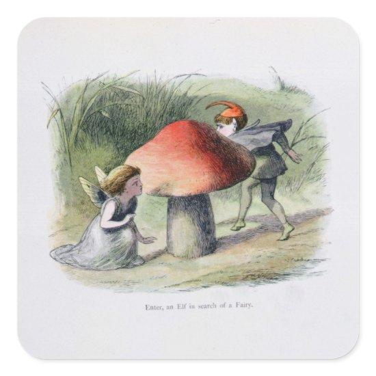 An Elf in Search of a Fairy, illustration from 'In Square Sticker